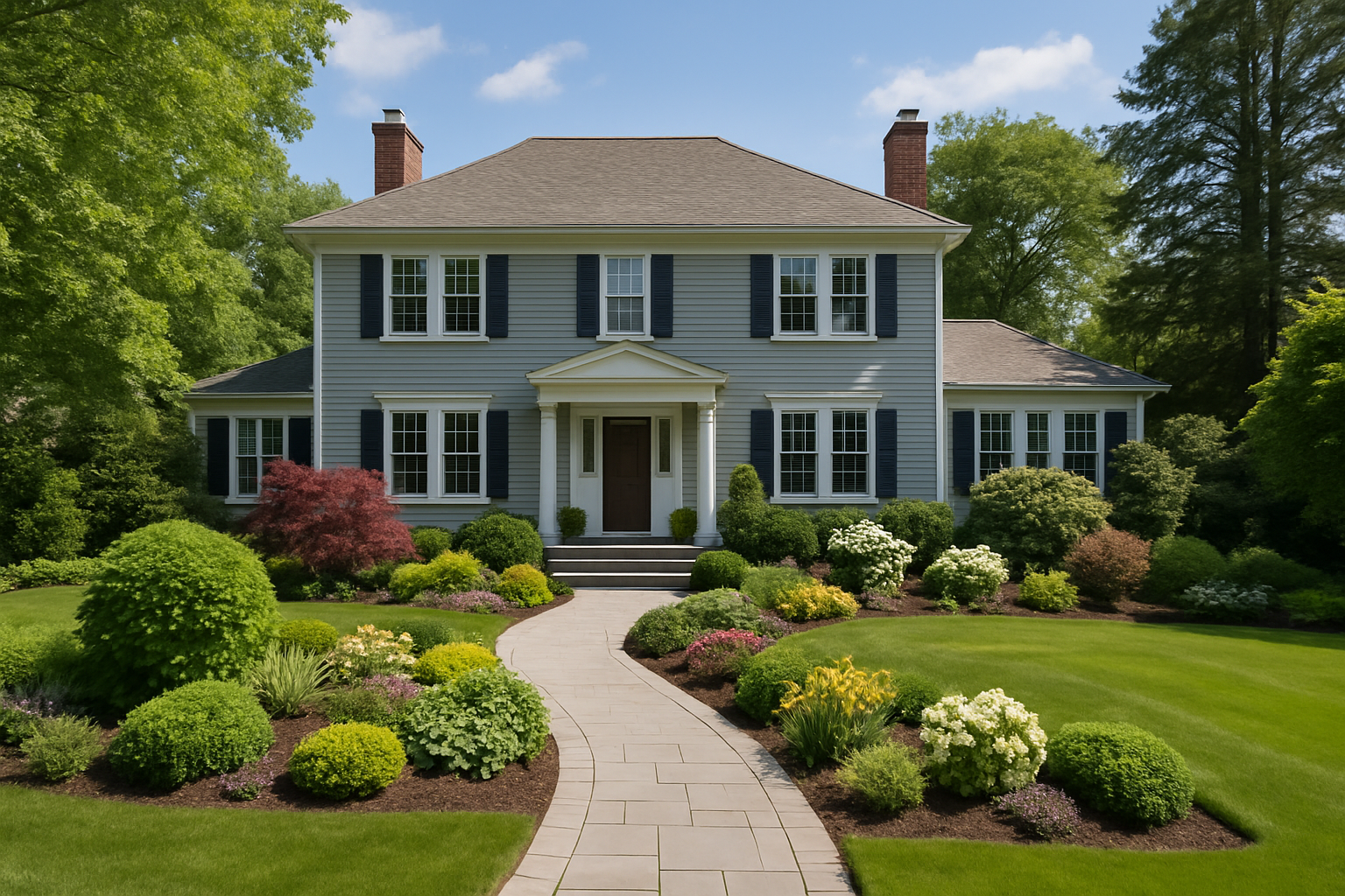 Landscaping for Westfield's Older Colonial-Style Homes