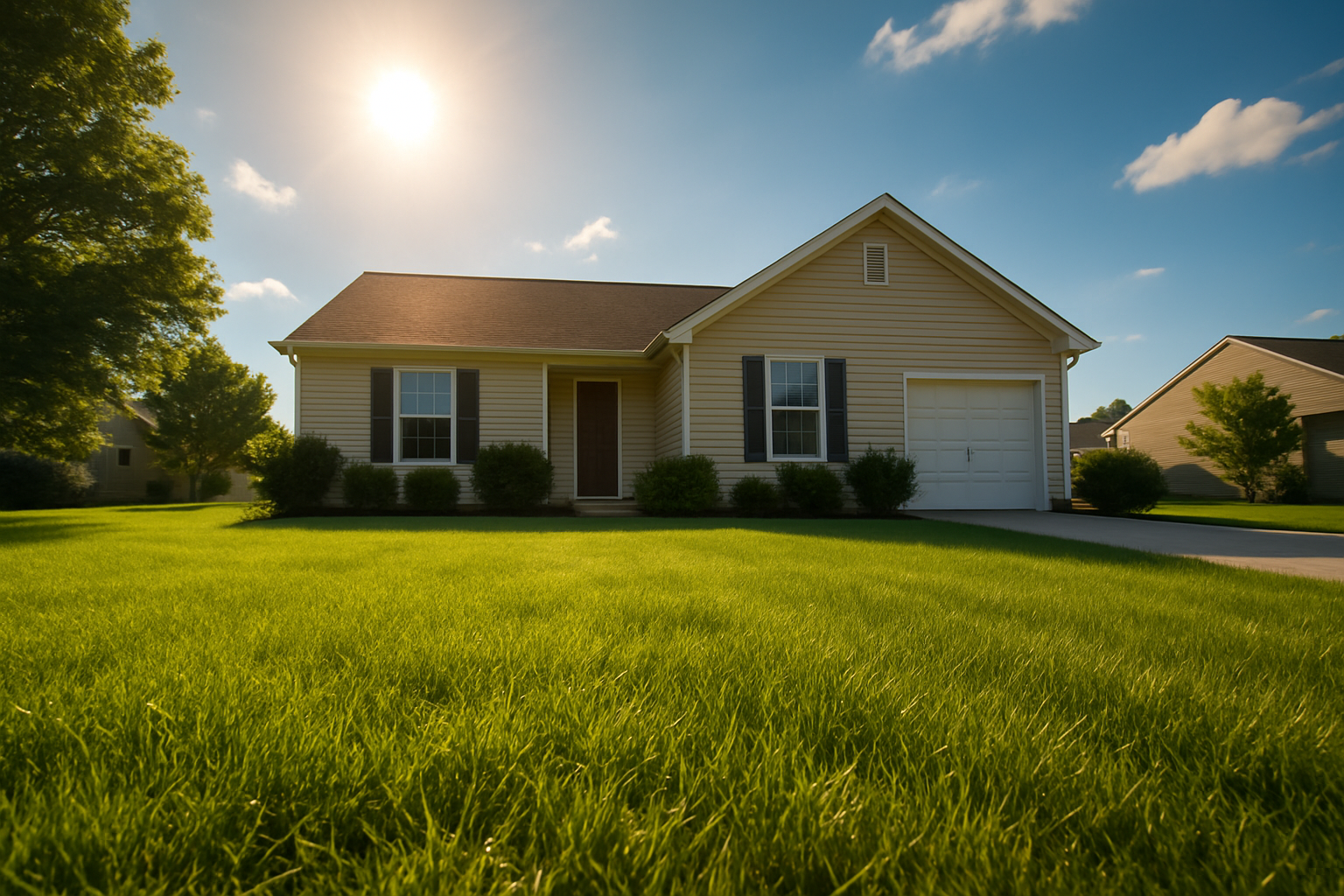Westfield lawn care in summer heat