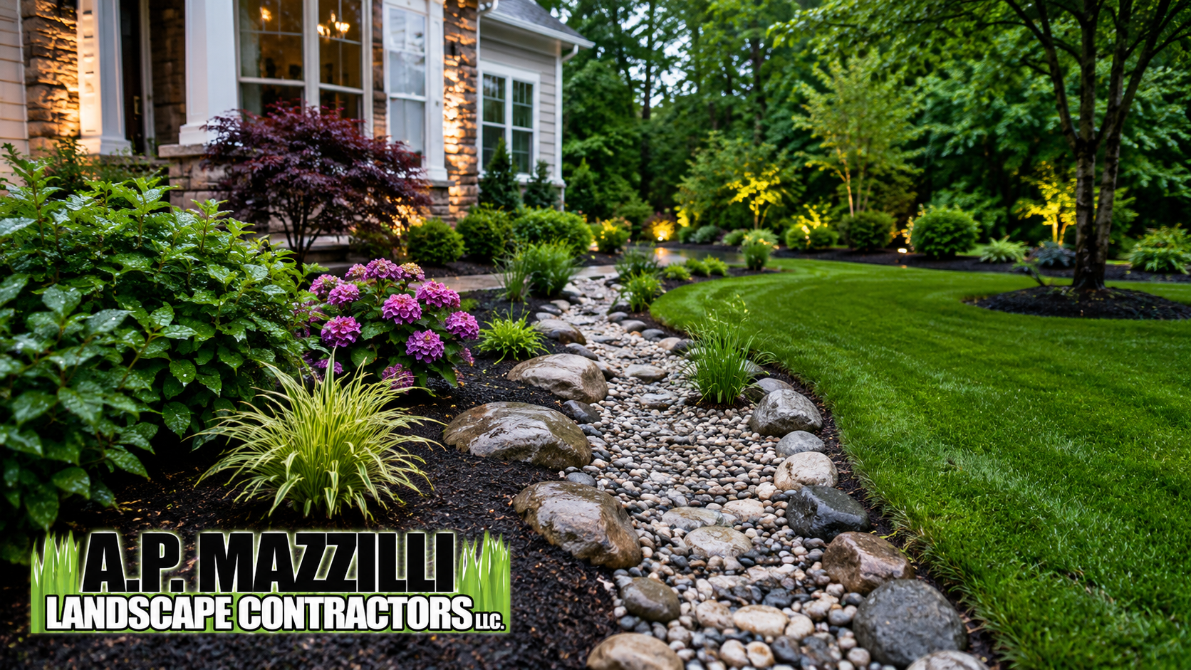 ap mazzilli landscaping lawn drainage